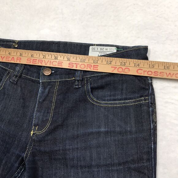 DIESEL Livy Jean Women 28x30 Dark Wash Lo Rise Stretch Denim Made in Italy - Picture 6 of 16